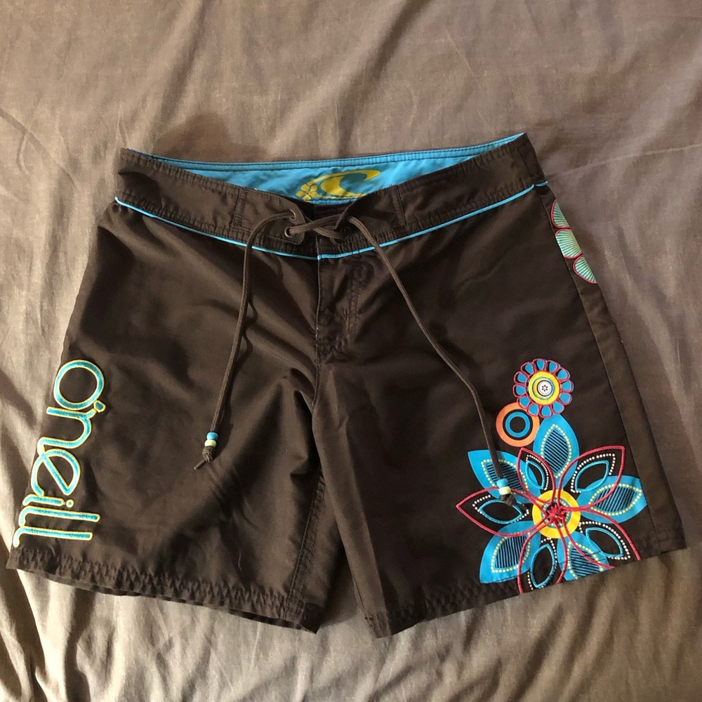 O’NEILL Floral Print Board Shorts Size 7
